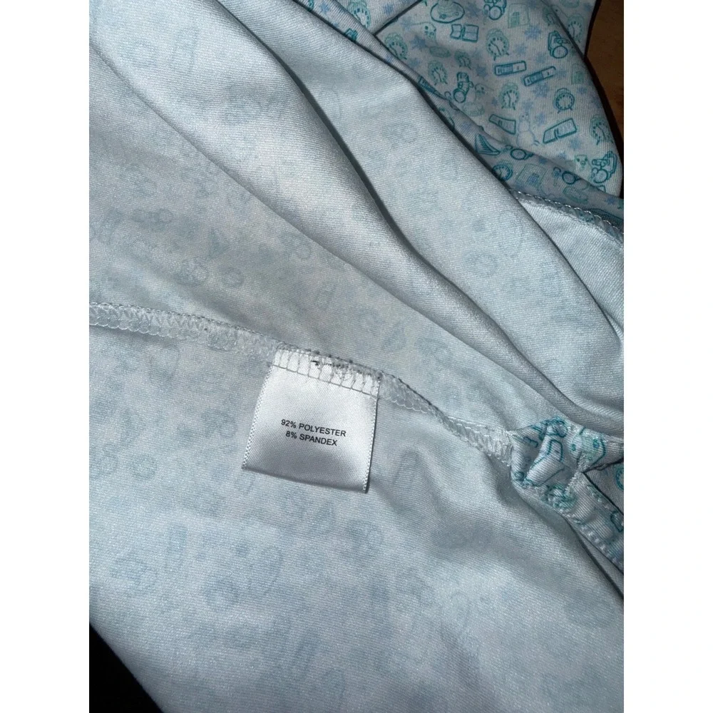 Peter Millar Summer Comfort Texas Polo Shirt XL Blue White Novelty Print Mens - Picture 5 of 8
